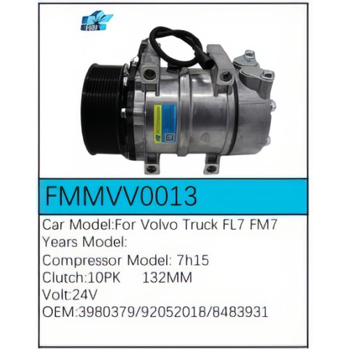 PartzBiz CE: -Compressor for Volvo - FMMVV0013 PartzBiz CE: -Compressor for Volvo - FMMVV0013