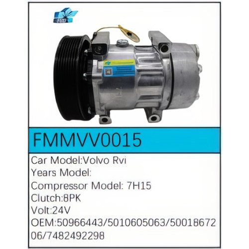 PartzBiz CE: -Compressor for Volvo - FMMVV0015 PartzBiz CE: -Compressor for Volvo - FMMVV0015