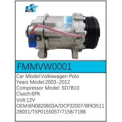 PartzBiz CE FMMVW0001 - Compressor for Volkswagen - FMMVW0001 PartzBiz CE FMMVW0001 - Compressor for Volkswagen - FMMVW0001