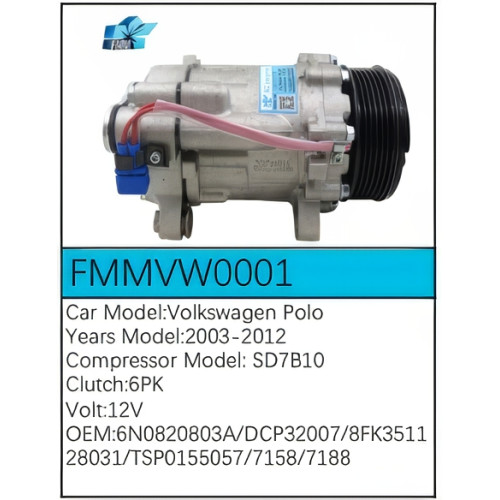 PartzBiz CE: -Compressor for Volkswagen - FMMVW0001 PartzBiz CE: -Compressor for Volkswagen - FMMVW0001
