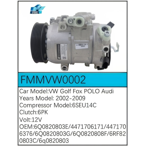 PartzBiz CE: -Compressor for Volkswagen - FMMVW0002 PartzBiz CE: -Compressor for Volkswagen - FMMVW0002
