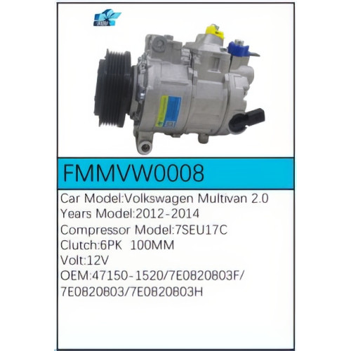 PartzBiz CE: -Compressor for Volkswagen - FMMVW0008 PartzBiz CE: -Compressor for Volkswagen - FMMVW0008