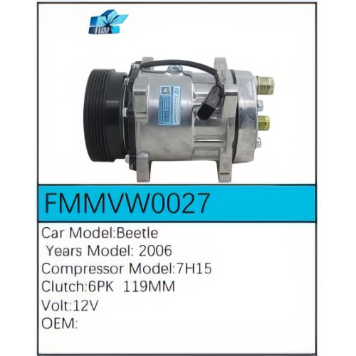 PartzBiz CE: -Compressor for Volkswagen - FMMVW0027 PartzBiz CE: -Compressor for Volkswagen - FMMVW0027