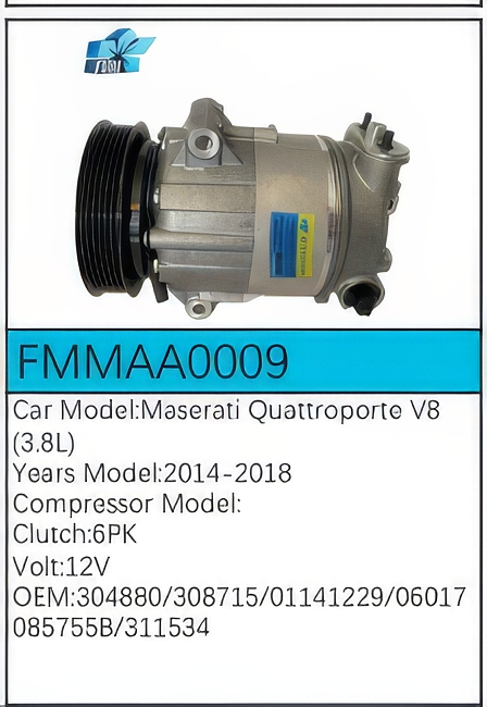 PartzBiz CE: -สำหรับคอมเพรสเซอร์ Maserati - FMMAA0009 PartzBiz CE: -สำหรับคอมเพรสเซอร์ Maserati - FMMAA0009