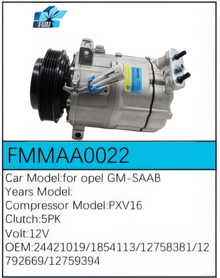 PartzBiz CE: -สำหรับคอมเพรสเซอร์ Saab - FMMAA0022 PartzBiz CE: -สำหรับคอมเพรสเซอร์ Saab - FMMAA0022