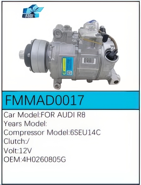 PartzBiz CE: -Compressor for Audi - FMMAD0017 PartzBiz CE: -Compressor for Audi - FMMAD0017