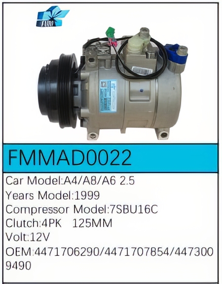 PartzBiz CE: -Compressor for Audi - FMMAD0022 PartzBiz CE: -Compressor for Audi - FMMAD0022