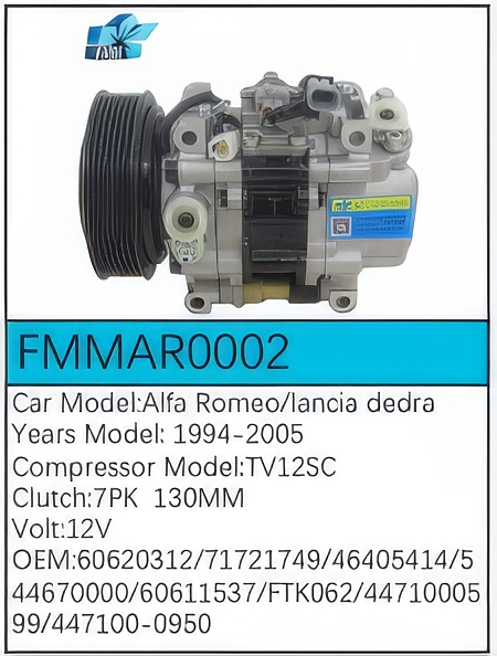 PartzBiz CE: -Compressor for Alfa Romeo - FMMAR0002 PartzBiz CE: -Compressor for Alfa Romeo - FMMAR0002