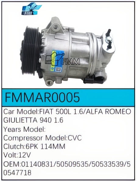 PartzBiz CE: -สำหรับคอมเพรสเซอร์ Alfa Romeo - FMMAR0005 PartzBiz CE: -สำหรับคอมเพรสเซอร์ Alfa Romeo - FMMAR0005
