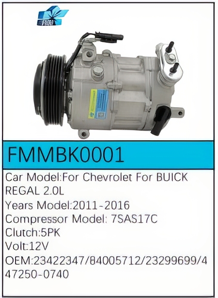 PartzBiz CE: -สำหรับคอมเพรสเซอร์ Buick - FMMBK0001 PartzBiz CE: -สำหรับคอมเพรสเซอร์ Buick - FMMBK0001