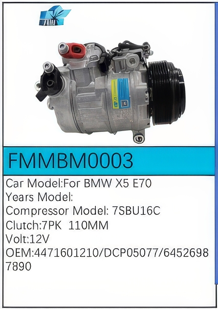 PartzBiz CE: -สำหรับคอมเพรสเซอร์ BMW - FMMBM0003 PartzBiz CE: -สำหรับคอมเพรสเซอร์ BMW - FMMBM0003