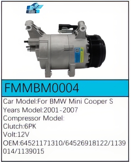 PartzBiz CE: -สำหรับคอมเพรสเซอร์ BMW - FMMBM0004 PartzBiz CE: -สำหรับคอมเพรสเซอร์ BMW - FMMBM0004
