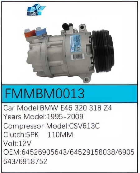 PartzBiz CE: -สำหรับคอมเพรสเซอร์ BMW - FMMBM0013 PartzBiz CE: -สำหรับคอมเพรสเซอร์ BMW - FMMBM0013