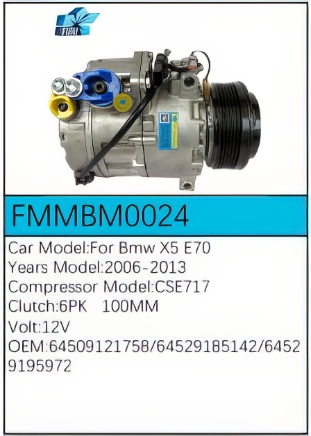 PartzBiz CE: -Compressor for BMW - FMMBM0024 PartzBiz CE: -Compressor for BMW - FMMBM0024