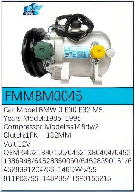 PartzBiz CE: -Compressor for BMW - FMMBM0045 PartzBiz CE: -Compressor for BMW - FMMBM0045