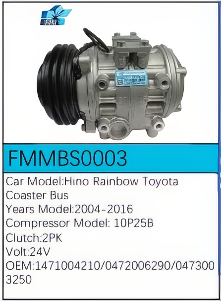 PartzBiz CE: -Compressor for Hino - FMMBS0003 PartzBiz CE: -Compressor for Hino - FMMBS0003