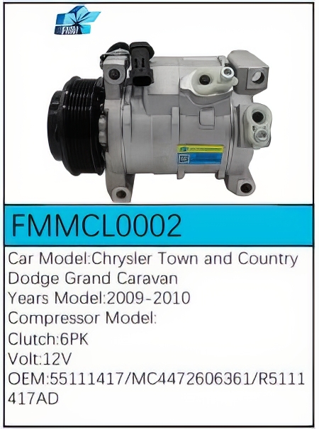 PartzBiz CE: -สำหรับคอมเพรสเซอร์ Chrysler - FMMCL0002 PartzBiz CE: -สำหรับคอมเพรสเซอร์ Chrysler - FMMCL0002