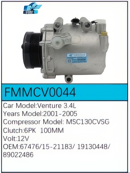 PartzBiz CE: -สำหรับคอมเพรสเซอร์ Chevrolet - FMMCV0044 PartzBiz CE: -สำหรับคอมเพรสเซอร์ Chevrolet - FMMCV0044