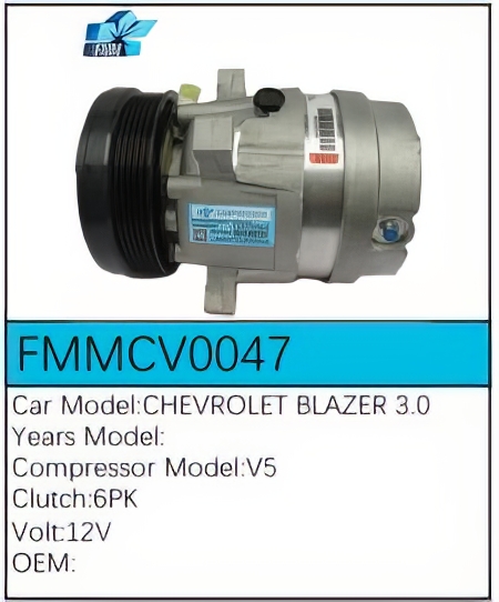 PartzBiz CE: -Compressor for Chevrolet - FMMCV0047 PartzBiz CE: -Compressor for Chevrolet - FMMCV0047
