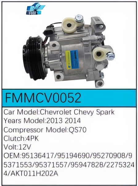 PartzBiz CE: -สำหรับคอมเพรสเซอร์ Chevrolet - FMMCV0052 PartzBiz CE: -สำหรับคอมเพรสเซอร์ Chevrolet - FMMCV0052