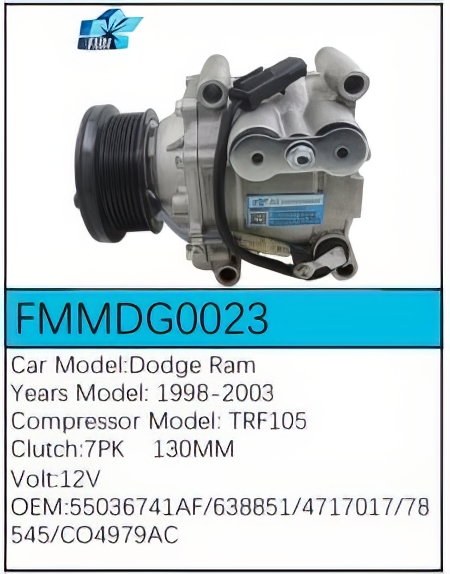 PartzBiz CE: -สำหรับคอมเพรสเซอร์ Dodge - FMMDG0023 PartzBiz CE: -สำหรับคอมเพรสเซอร์ Dodge - FMMDG0023