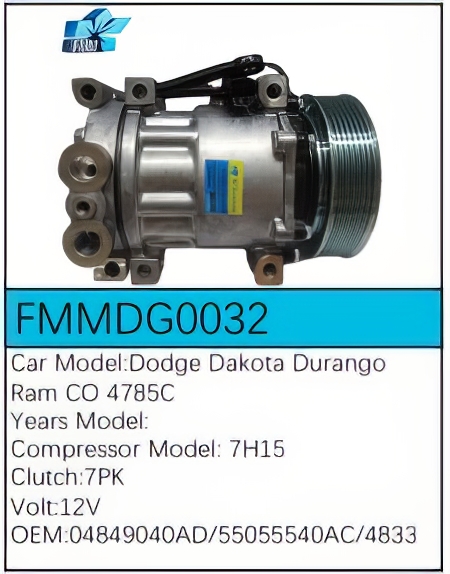PartzBiz CE: -สำหรับคอมเพรสเซอร์ Dodge - FMMDG0032 PartzBiz CE: -สำหรับคอมเพรสเซอร์ Dodge - FMMDG0032