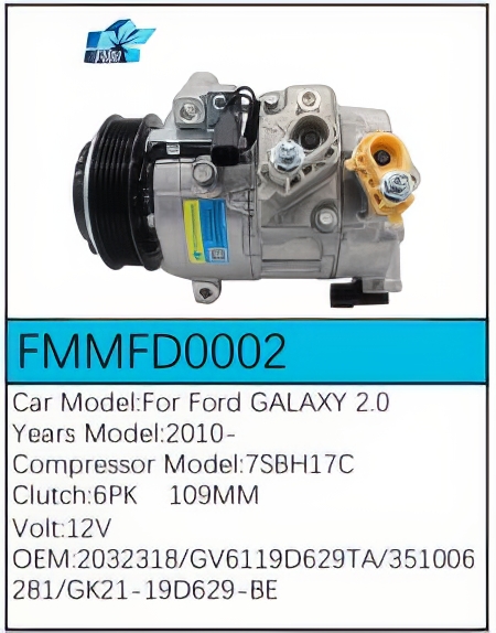 PartzBiz CE: -Compressor for Ford - FMMFD0002 PartzBiz CE: -Compressor for Ford - FMMFD0002