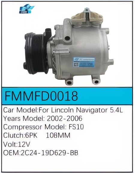 PartzBiz CE: -สำหรับคอมเพรสเซอร์ Ford - FMMFD0018 PartzBiz CE: -สำหรับคอมเพรสเซอร์ Ford - FMMFD0018