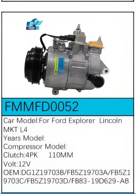 PartzBiz CE: -สำหรับคอมเพรสเซอร์ Ford - FMMFD0052 PartzBiz CE: -สำหรับคอมเพรสเซอร์ Ford - FMMFD0052