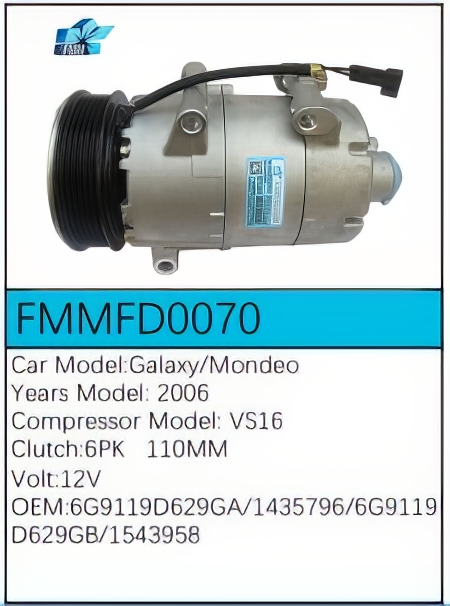 PartzBiz CE: -สำหรับคอมเพรสเซอร์ Ford - FMMFD0070 PartzBiz CE: -สำหรับคอมเพรสเซอร์ Ford - FMMFD0070