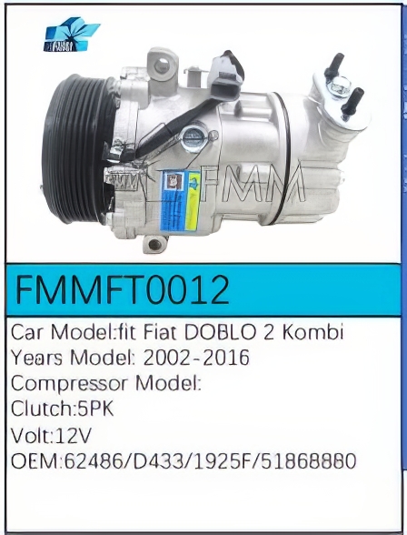 PartzBiz CE: -Compressor for Fiat - FMMFT0012 PartzBiz CE: -Compressor for Fiat - FMMFT0012