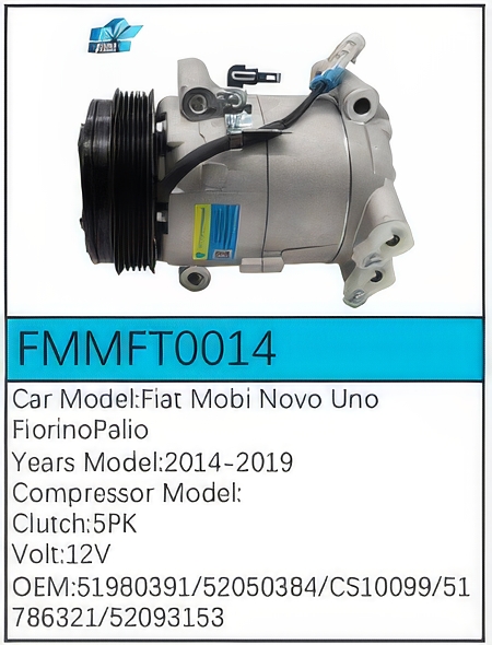 PartzBiz CE: -Compressor for Fiat - FMMFT0014 PartzBiz CE: -Compressor for Fiat - FMMFT0014