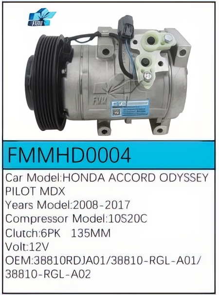 PartzBiz CE: -สำหรับคอมเพรสเซอร์ Honda - FMMHD0004 PartzBiz CE: -สำหรับคอมเพรสเซอร์ Honda - FMMHD0004