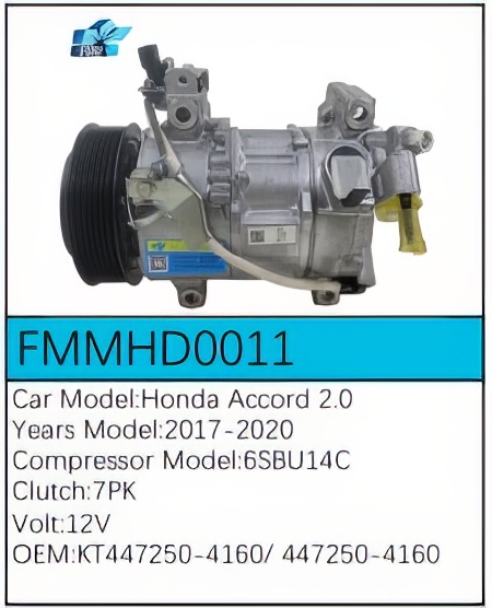 PartzBiz CE: -สำหรับคอมเพรสเซอร์ Honda - FMMHD0011 PartzBiz CE: -สำหรับคอมเพรสเซอร์ Honda - FMMHD0011
