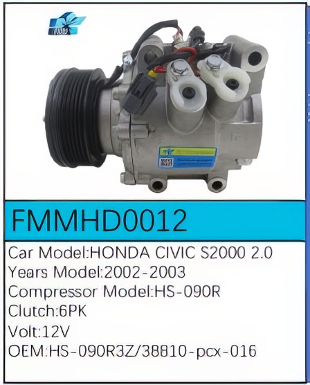 PartzBiz CE: -Compressor for Honda - FMMHD0012 PartzBiz CE: -Compressor for Honda - FMMHD0012
