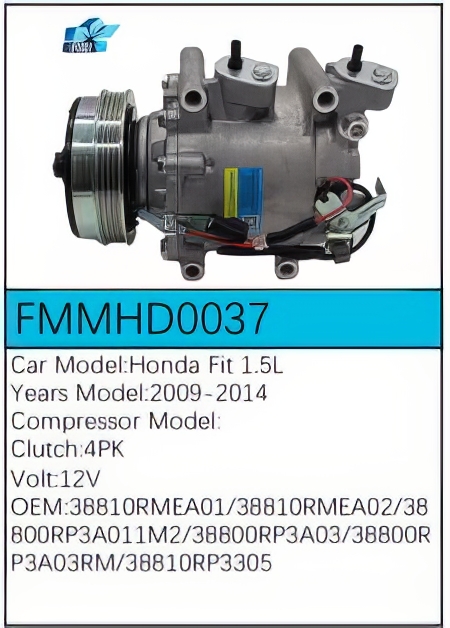 PartzBiz CE: -Compressor for Honda - FMMHD0037 PartzBiz CE: -Compressor for Honda - FMMHD0037