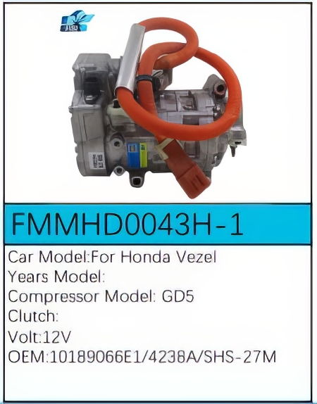 PartzBiz CE: -Compressor for Honda - FMMHD0043H-1 PartzBiz CE: -Compressor for Honda - FMMHD0043H-1