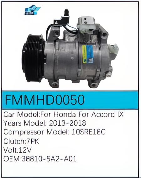 PartzBiz CE: -Compressor for Honda - FMMHD0050 PartzBiz CE: -Compressor for Honda - FMMHD0050