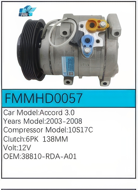 PartzBiz CE: -Compressor for Honda - FMMHD0057 PartzBiz CE: -Compressor for Honda - FMMHD0057