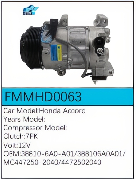 PartzBiz CE: -Compressor for Honda - FMMHD0063 PartzBiz CE: -Compressor for Honda - FMMHD0063