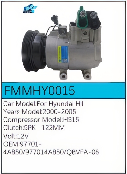 PartzBiz CE: -Compressor for Hyundai - FMMHY0015 PartzBiz CE: -Compressor for Hyundai - FMMHY0015