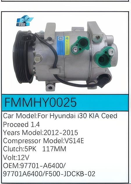 PartzBiz CE: -Compressor for Hyundai - FMMHY0025 PartzBiz CE: -Compressor for Hyundai - FMMHY0025