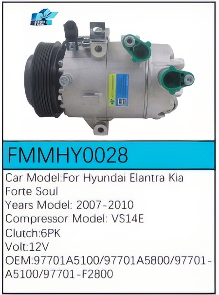 PartzBiz CE: -Compressor for Hyundai - FMMHY0028 PartzBiz CE: -Compressor for Hyundai - FMMHY0028