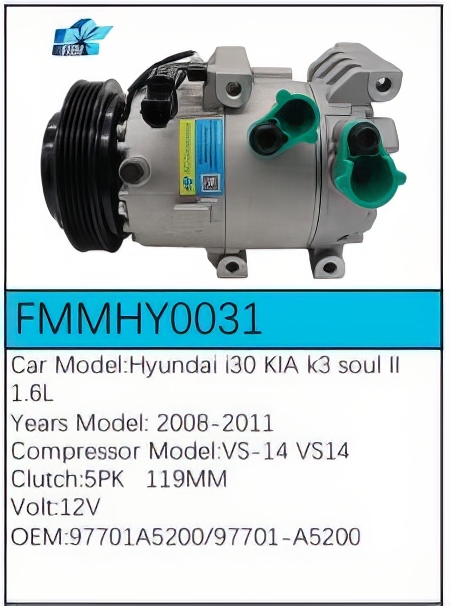 PartzBiz CE: -Compressor for Hyundai - FMMHY0031 PartzBiz CE: -Compressor for Hyundai - FMMHY0031