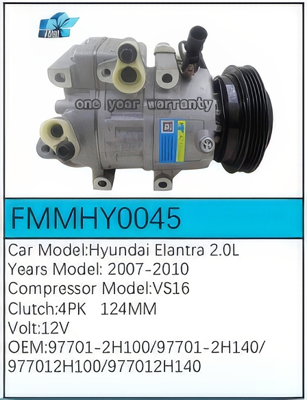 PartzBiz CE: -สำหรับคอมเพรสเซอร์ Hyundai - FMMHY0045 PartzBiz CE: -สำหรับคอมเพรสเซอร์ Hyundai - FMMHY0045