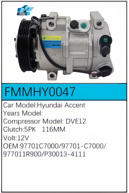 PartzBiz CE: -สำหรับคอมเพรสเซอร์ Hyundai - FMMHY0047 PartzBiz CE: -สำหรับคอมเพรสเซอร์ Hyundai - FMMHY0047
