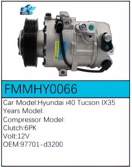 PartzBiz CE: -สำหรับคอมเพรสเซอร์ Hyundai - FMMHY0066 PartzBiz CE: -สำหรับคอมเพรสเซอร์ Hyundai - FMMHY0066