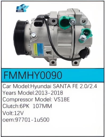PartzBiz CE: -สำหรับคอมเพรสเซอร์ Hyundai - FMMHY0090 PartzBiz CE: -สำหรับคอมเพรสเซอร์ Hyundai - FMMHY0090