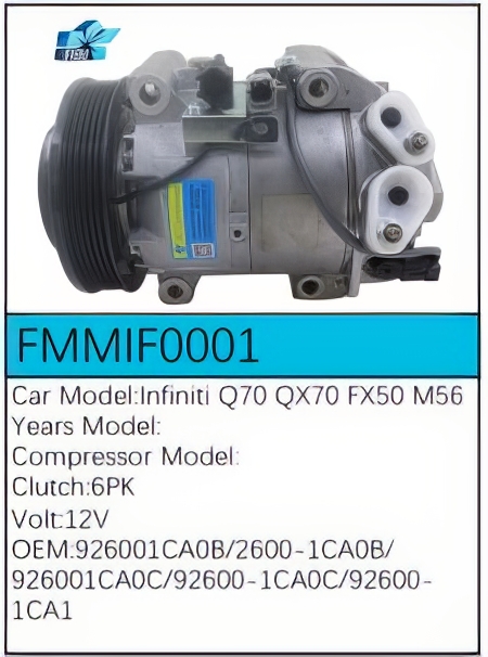 PartzBiz CE: -สำหรับคอมเพรสเซอร์ Infiniti - FMMIF0001 PartzBiz CE: -สำหรับคอมเพรสเซอร์ Infiniti - FMMIF0001