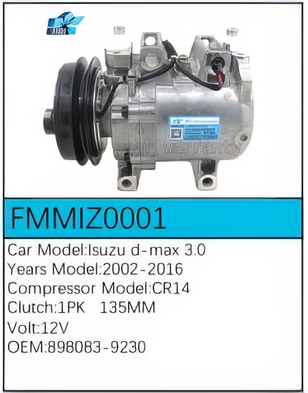 PartzBiz CE: -สำหรับคอมเพรสเซอร์ Isuzu - FMMIZ0001 PartzBiz CE: -สำหรับคอมเพรสเซอร์ Isuzu - FMMIZ0001